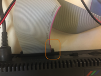 image illustrative de la connexion nappe de mon Gotek sur mon CPC 6128