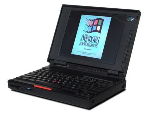 image illustrative d'un ordinateur IBM Thinkpad 750c